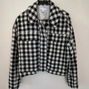 TOPSHOP (US 10) Checkered Jacket